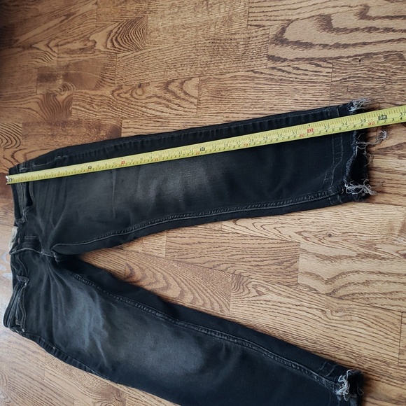 (27) Calvin Klein Ankle Skinny Stretch Frayed Hems Dark Wash Trendy Streetwear - Picture 6 of 12